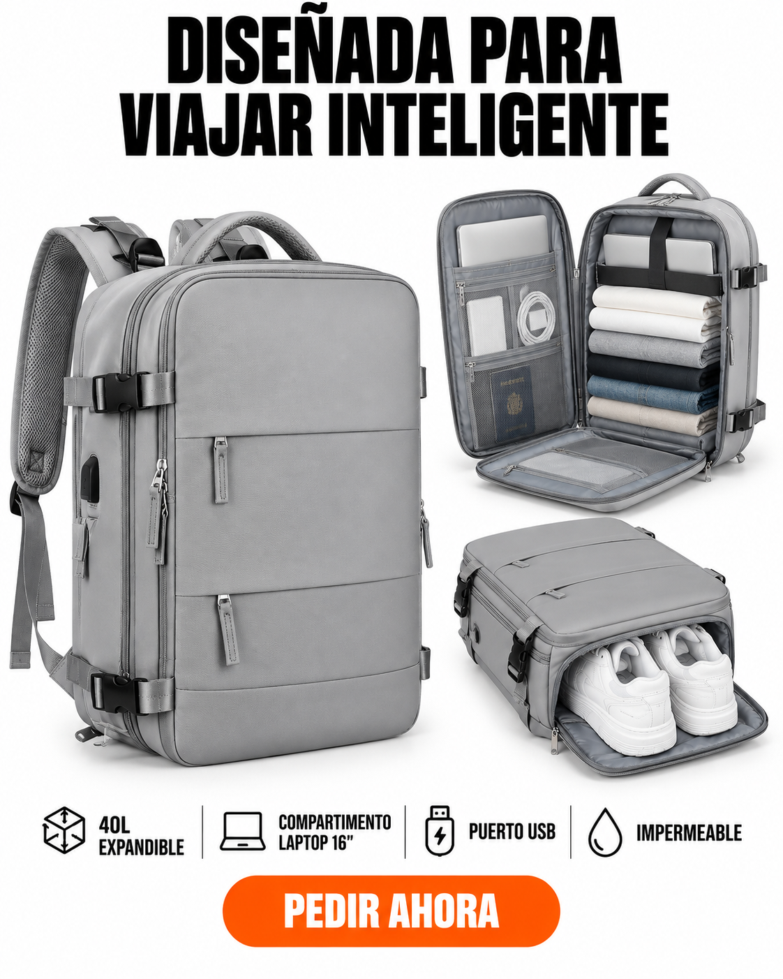 Maleta Amazon De Viaje Con Puerto Power Bank