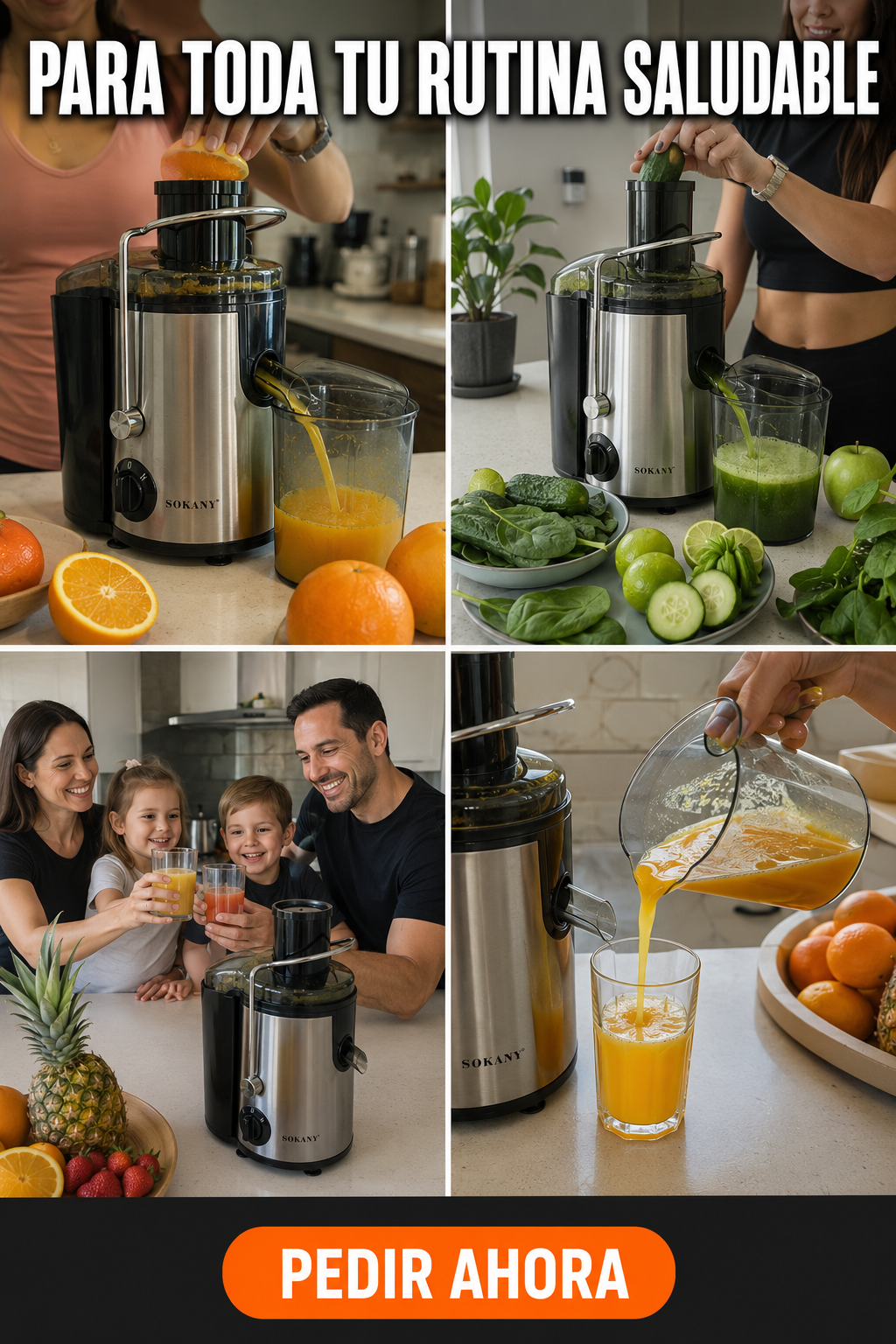 Extractor jugo eléctricoSokany con Jarra