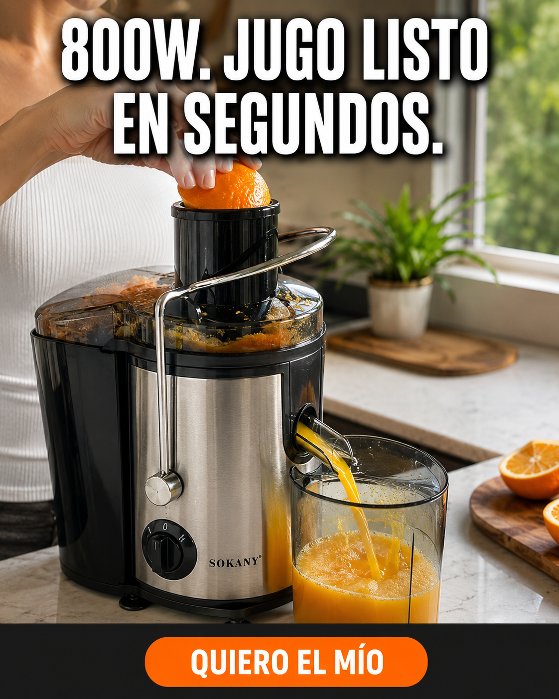Extractor jugo eléctricoSokany con Jarra