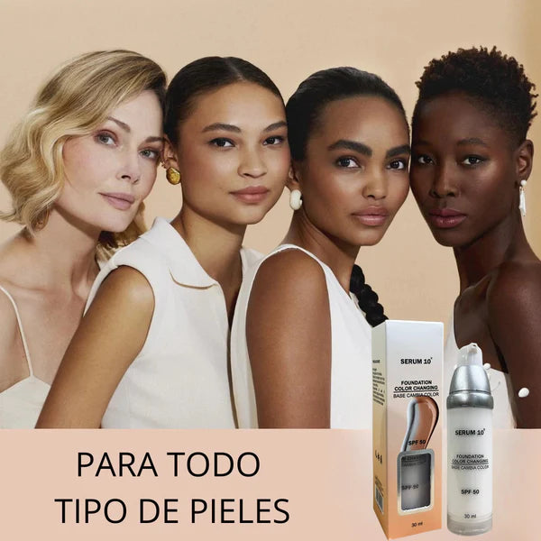 BASE DE MAQUILLAJE MÁGICA QUE CAMBIA DE COLOR