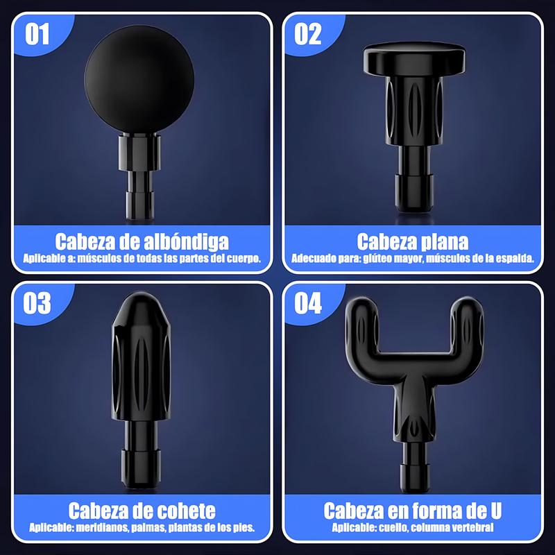 Pistola Masajeadora Eléctrica Portátil