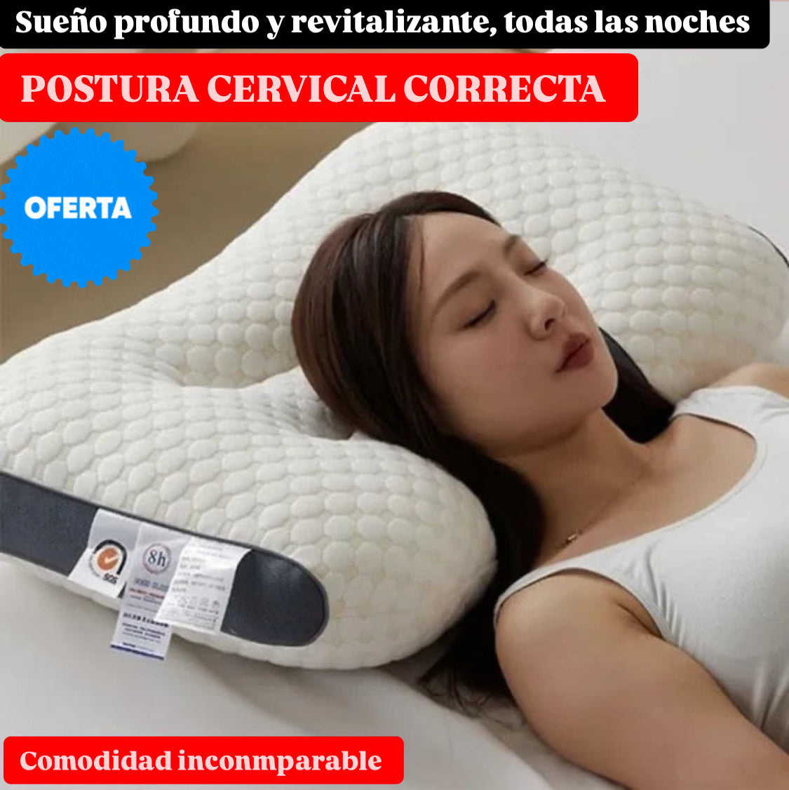 Almohada Ortopédica 2X1 + Envio Gratis