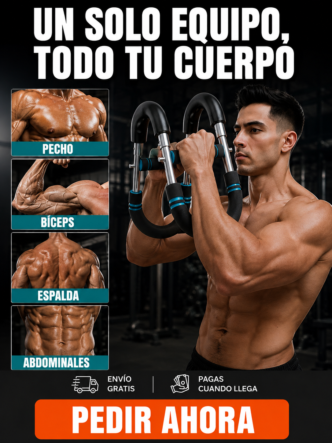 Barra de ejercicio y Ejercitador Brazo