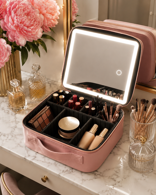 Neceser De Maquillaje con luz LED