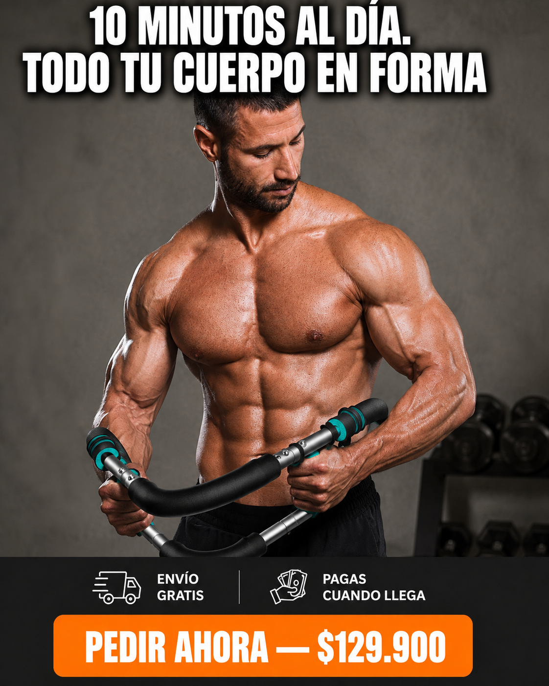 Barra de ejercicio y Ejercitador Brazo