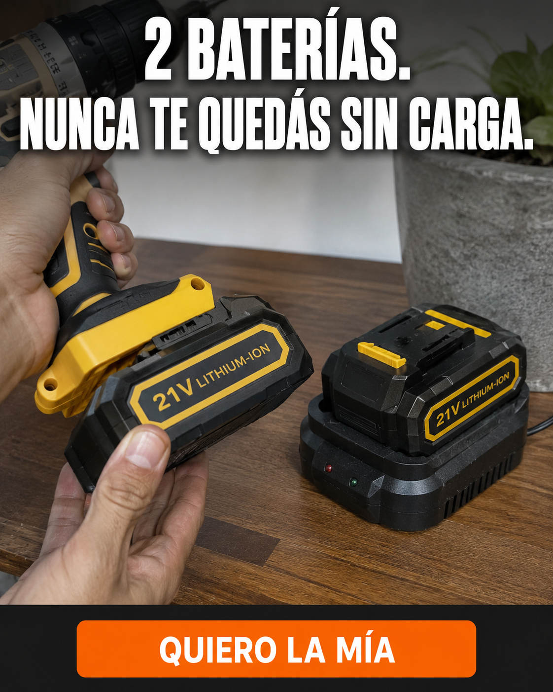 Taladro Electrico Con Dos Baterias
