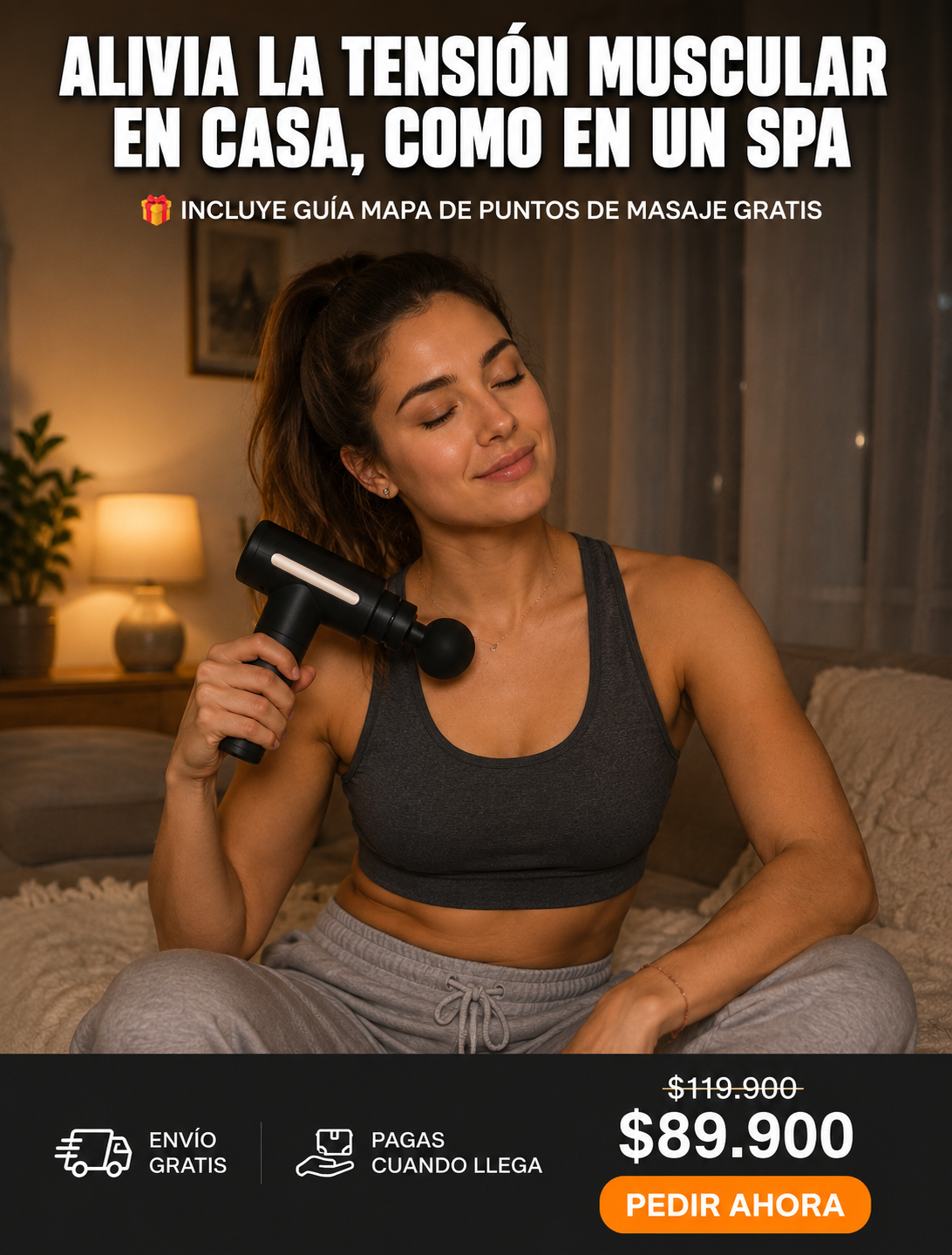 Pistola Masajeadora 4 en 1