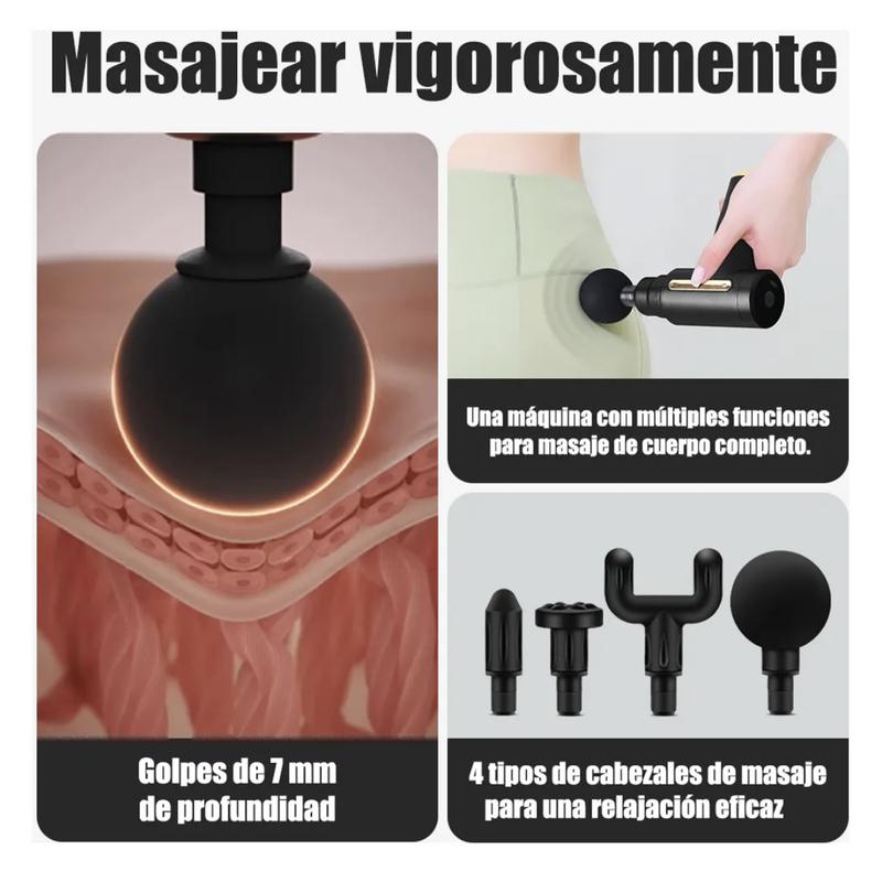 Pistola Masajeadora Eléctrica Portátil